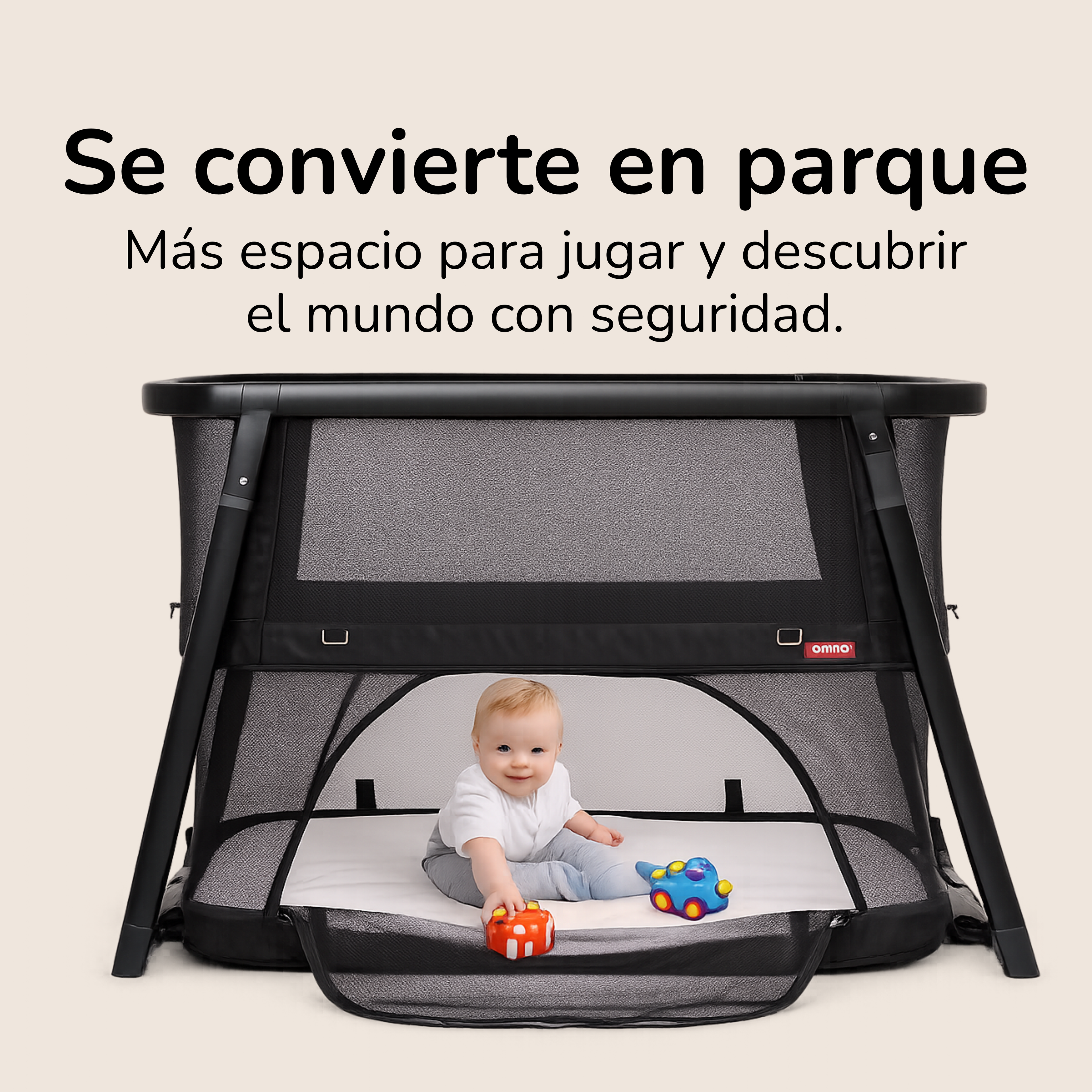Minicuna evolutiva transpirable 4 en 1 Somnia Fresh