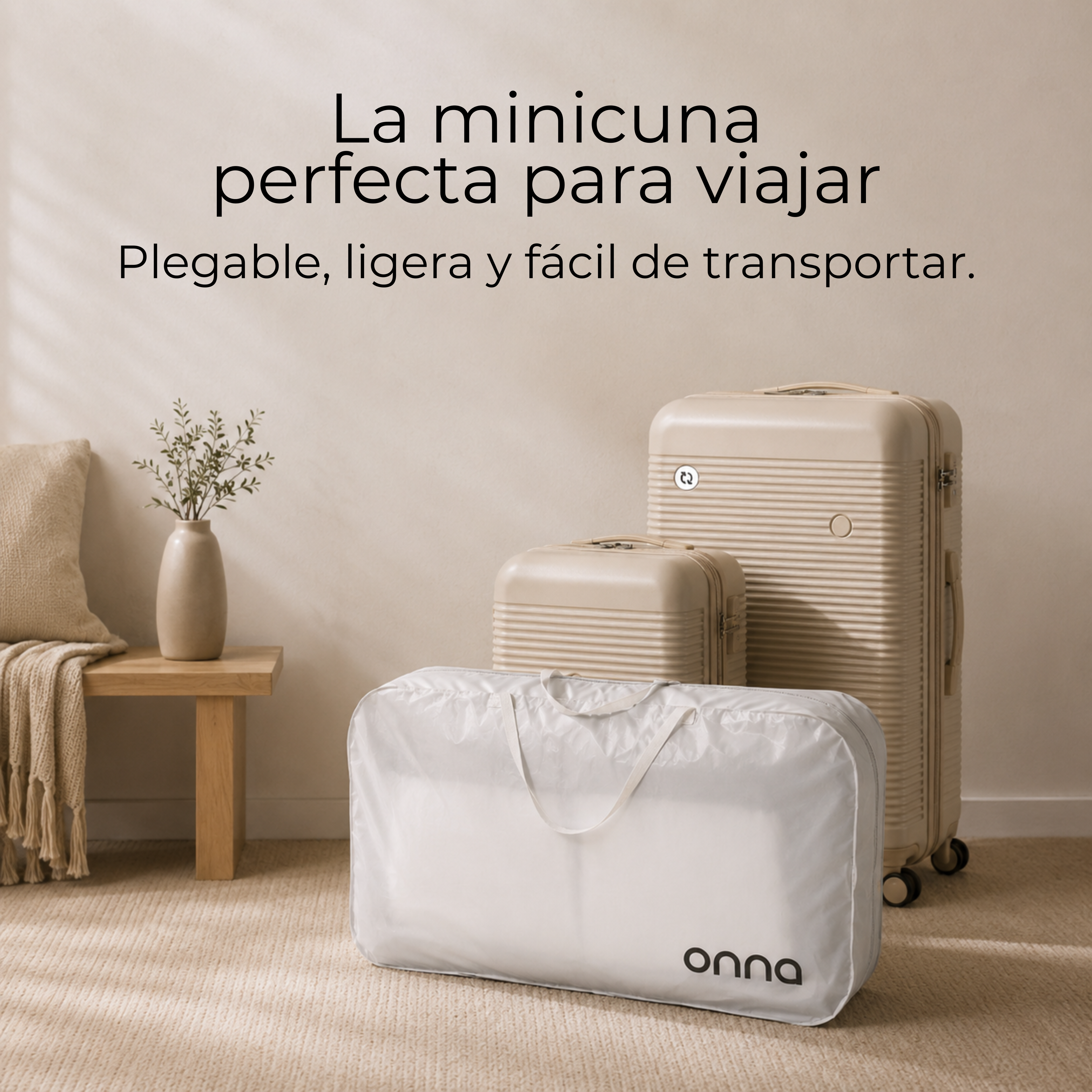 Minicuna ultraligera y plegable Vitae Fresh