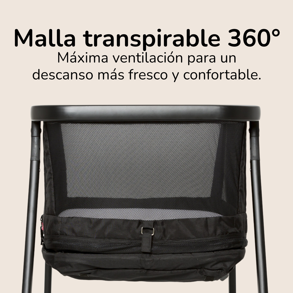 Minicuna evolutiva transpirable 4 en 1 Somnia Fresh