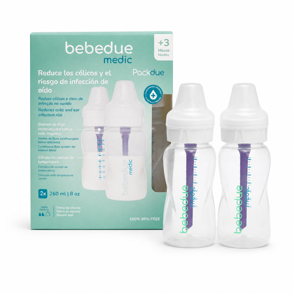 Pack 2 Biberones Anticólicos Bebedue Medic