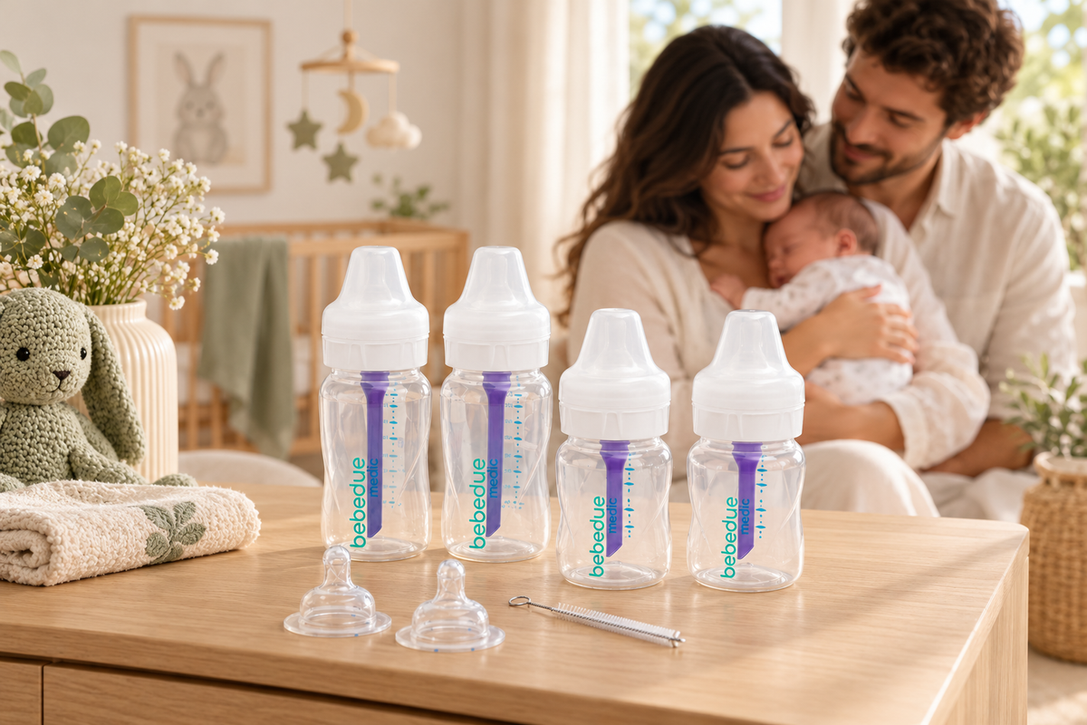 Pack NewBorn en una escena lifestyle familiar con madera, piedra y luz natural.